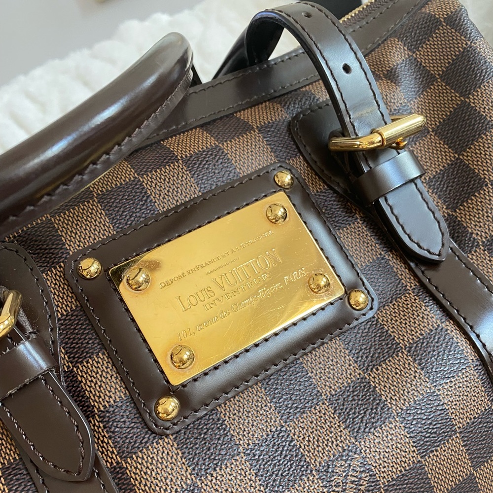 Discontinued Louis Vuitton Damier Ebene Berkeley Bag 
— a timeless classic - Picture 8 of 13